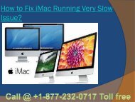 How to Fix iMac Running Very Slow Issue