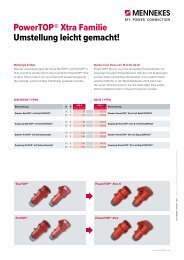 Mennekes PowerTOP Xtra Umstellliste 2019