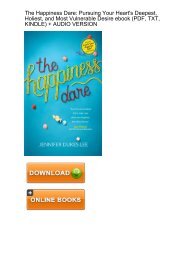 (SURPRISED) Happiness Dare Pursuing Deepest Vulnerable ebook eBook PDF