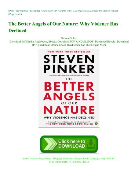 19+ Steven Pinker Better Angels Images