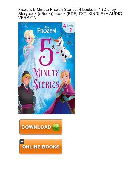 Astounded Download Frozen 5 Minute Stories Disney Storybook Ebook Ebook Pdf