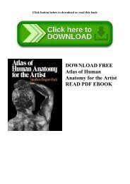 DOWNLOAD FREE Atlas of Human Anatomy for the Artist READ PDF EBOOK