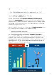 Indian Digital Marketing Industry Growth by 2019