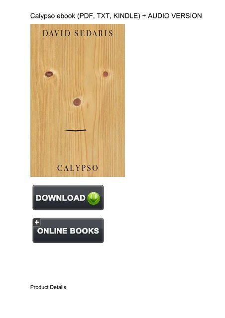 Efficient Calypso David Sedaris Ebook Ebook Pdf Download