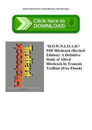 D.O.W.N.L.O.A.D. PDF Hitchcock (Revised Edition) A Definitive Study of Alfred Hitchcock by Francois Truffaut [Free Ebook]