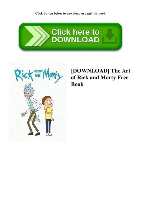 Download The Art Of Rick And Morty Free Book