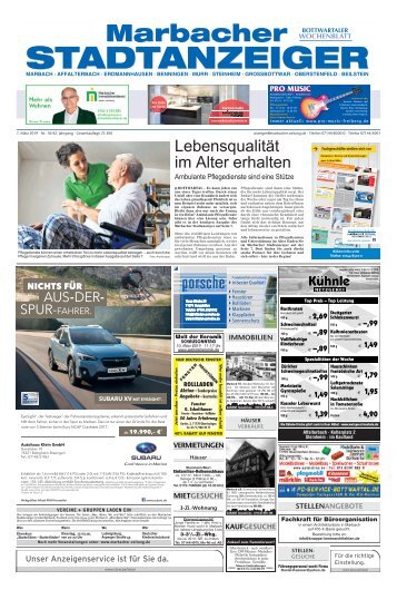 Marbacher Stadtanzeiger KW 10/2019