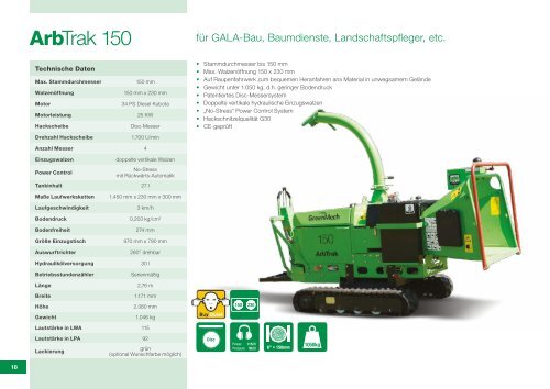 GreenMech Holzhäcksler Katalog