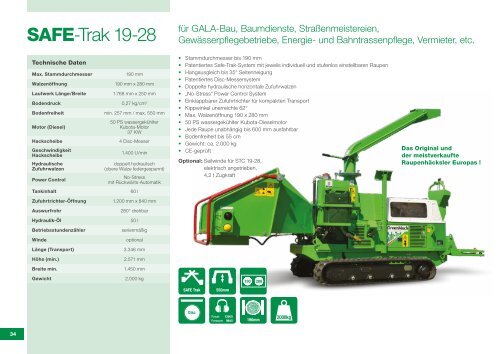 GreenMech Holzhäcksler Katalog