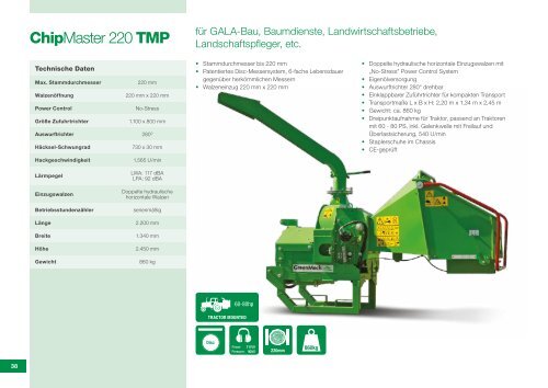 GreenMech Holzhäcksler Katalog