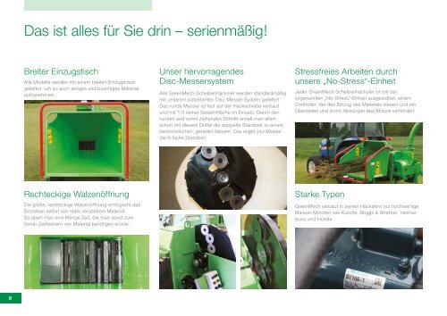 GreenMech Holzhäcksler Katalog