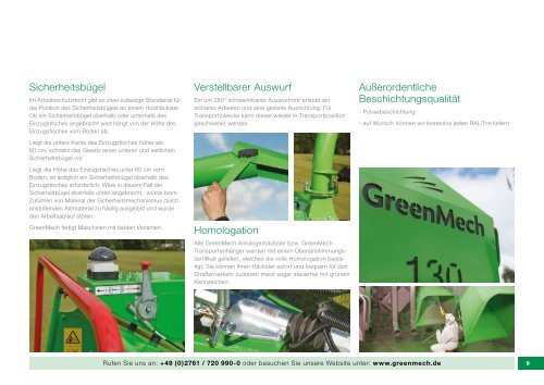 GreenMech Holzhäcksler Katalog