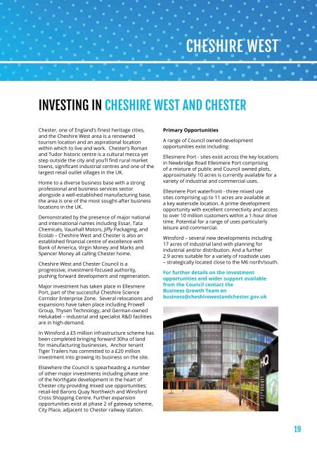 Cheshire & Warrington at MIPIM 2019