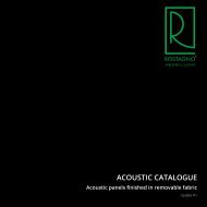 Rostagno catalogue - Acoustic panels 