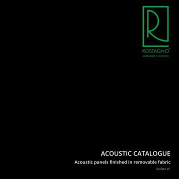 Rostagno catalogue - Acoustic panels 