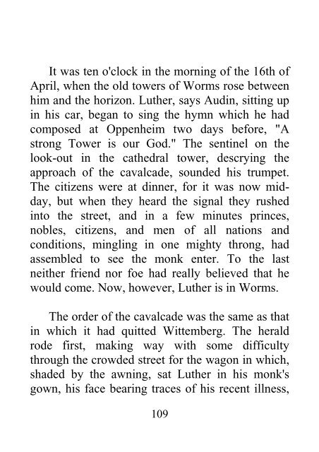 In Germany from the Leipsic Disputation to the Diet at Worms - James Aitken Wylie