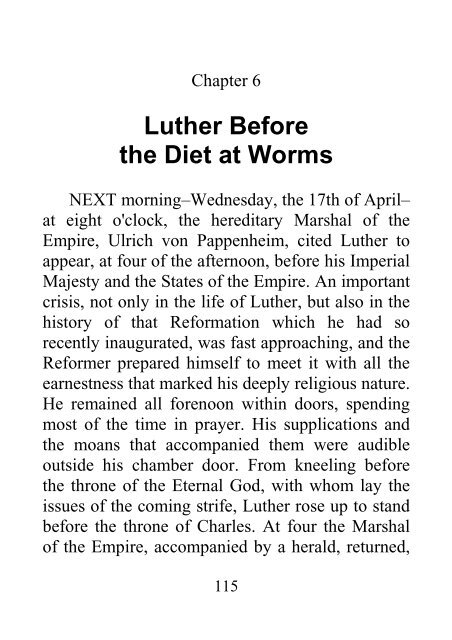 In Germany from the Leipsic Disputation to the Diet at Worms - James Aitken Wylie