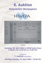 7. Auktion (Fernauktion) Stichtag: Montag, 24. April ... - HIWEPA AG