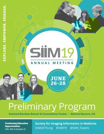 SIIM19 Preliminary Program