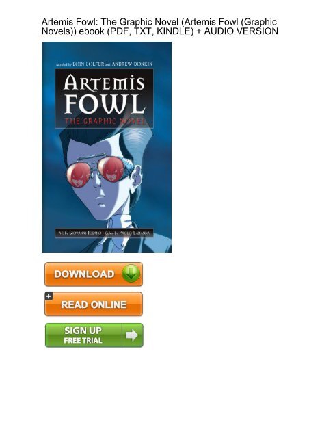 Keen Download Artemis Fowl Graphic Novel Novels Ebook Ebook Pdf