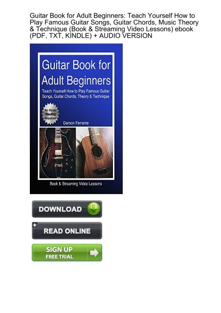 Truly Guitar Book Adult Beginners Technique Ebook Ebook Pdf Truly Guitar Book Adult Beginners Technique Ebook Ebook Pdf