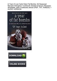 (COMFORTABLE) Year Low Carb Keto Bombs ebook eBook PDF Download