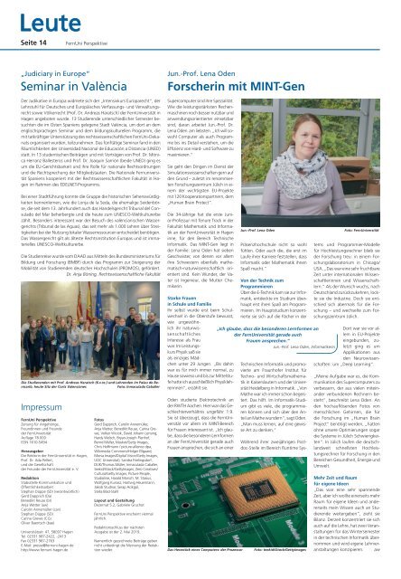 FernUni Perspektive | Ausgabe 67 | Frühjahr 2019