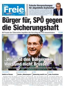Bürger für, SPÖ gegen die Sicherungshaft