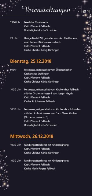 Flyer Weihnachtsmarkt 2018-Druck