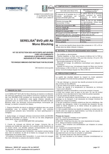 SERELISA® BVD p80 Ab Mono Blocking