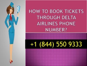 How To Book Tickets Through Delta Airlines Phone Number