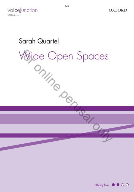 Sarah Quartel - Mixed Voices Sampler