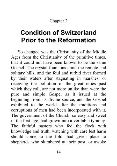 In Switzerland from 1516 to 1525 - James Aitken Wylie