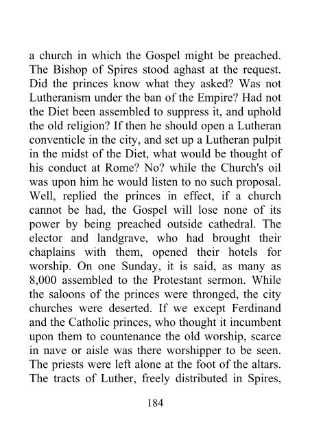 From the Diet of Worms to the Augsburg Confession - James Aitken Wylie