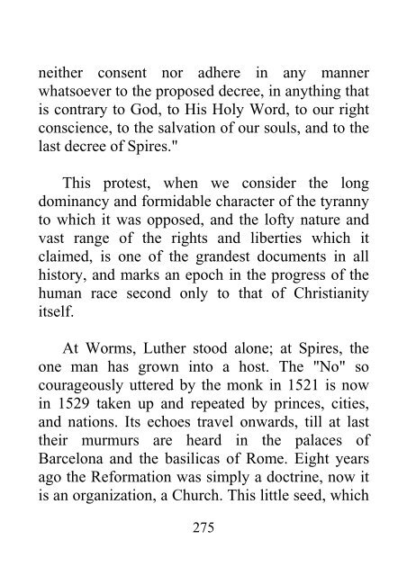 From the Diet of Worms to the Augsburg Confession - James Aitken Wylie