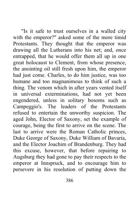 From the Diet of Worms to the Augsburg Confession - James Aitken Wylie