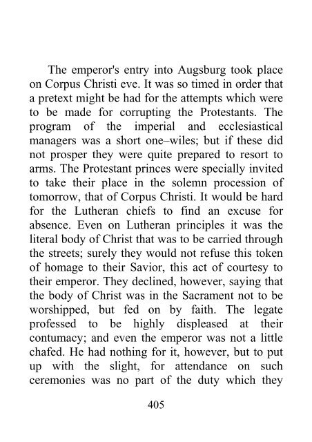 From the Diet of Worms to the Augsburg Confession - James Aitken Wylie