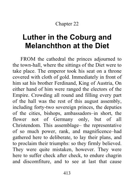 From the Diet of Worms to the Augsburg Confession - James Aitken Wylie