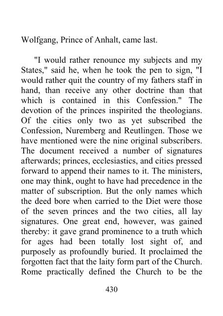 From the Diet of Worms to the Augsburg Confession - James Aitken Wylie