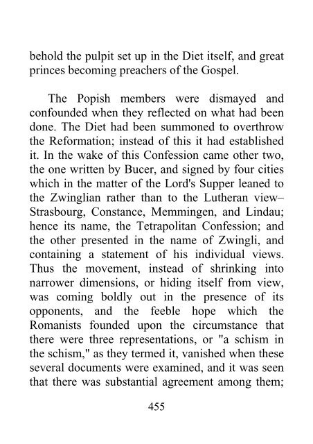 From the Diet of Worms to the Augsburg Confession - James Aitken Wylie