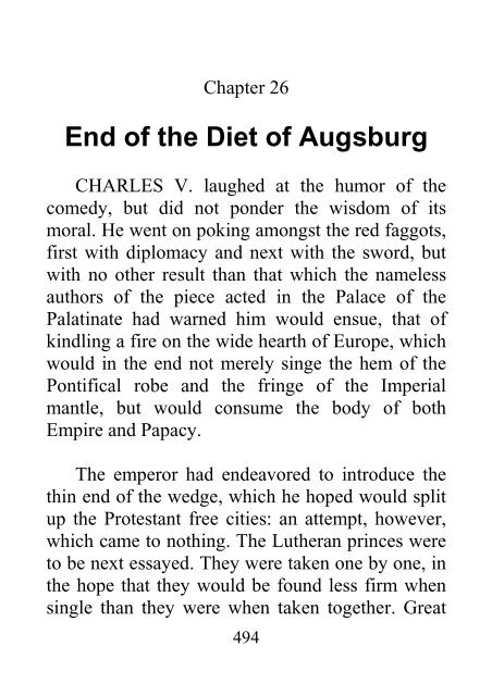 From the Diet of Worms to the Augsburg Confession - James Aitken Wylie