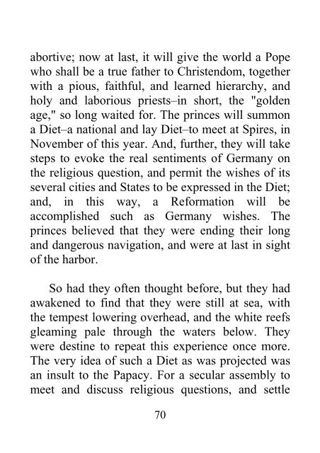 From the Diet of Worms to the Augsburg Confession - James Aitken Wylie