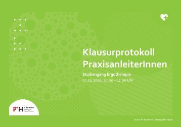 Klausurprotokoll PraxisanleiterInnen