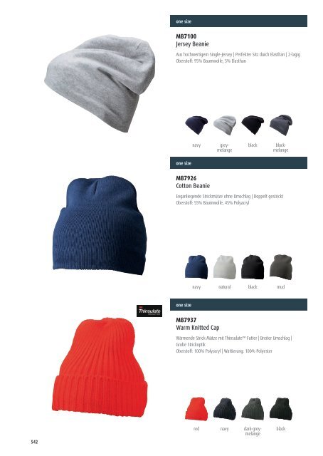 Textilien + Caps 2019