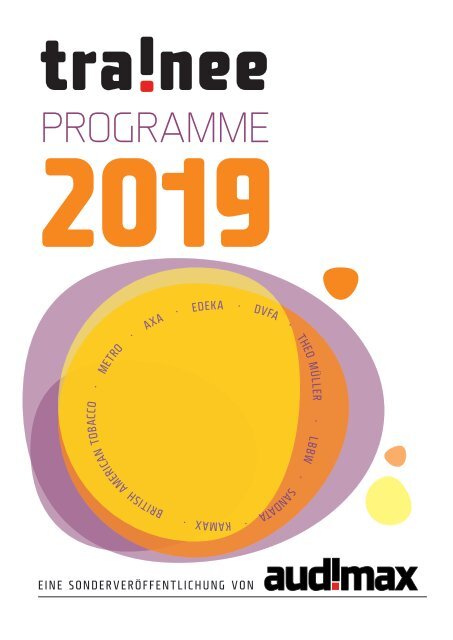 audimax Sonderausgabe: Trainee-Programme 2019