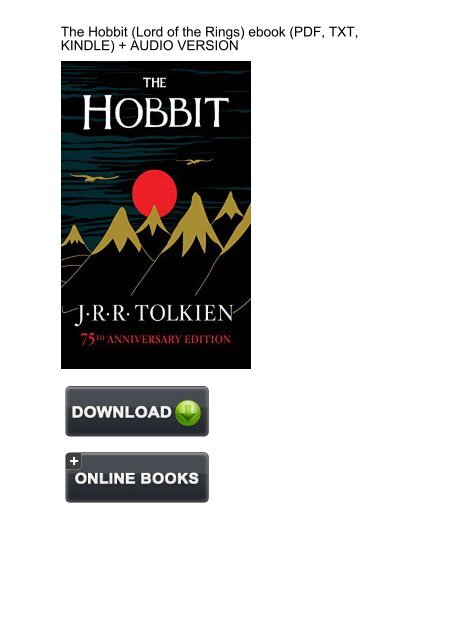 GRACEFUL) Download Hobbit Lord Rings J R R Tolkien ebook eBook PDF