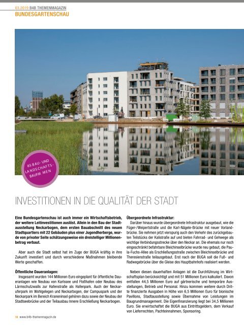 BUNDESGARTENSCHAU HEILBRONN | B4B Themenmagazin 03.2019