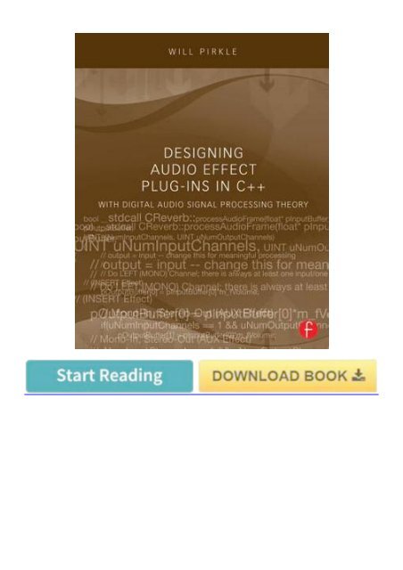 (pd9c) PDF Download Designing Audio Effect Plug-Ins in C++: With ...