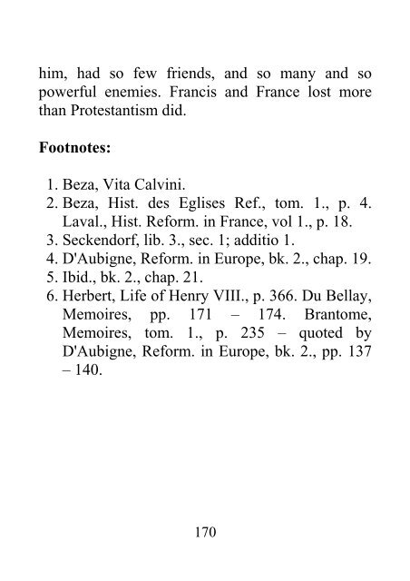 From Rise of Protestantism in France to Publication of the Institutes - James Aitken Wylie