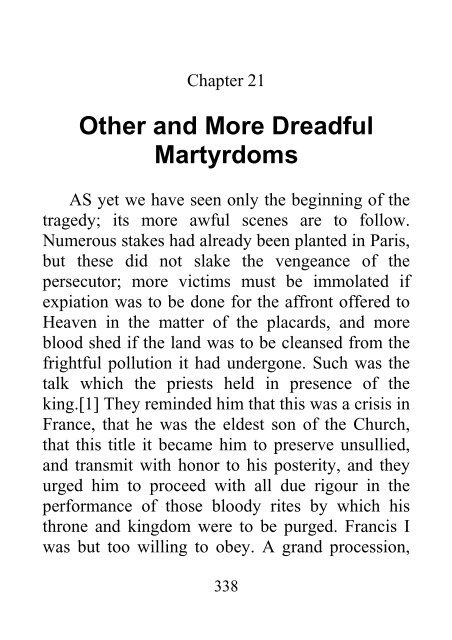 From Rise of Protestantism in France to Publication of the Institutes - James Aitken Wylie